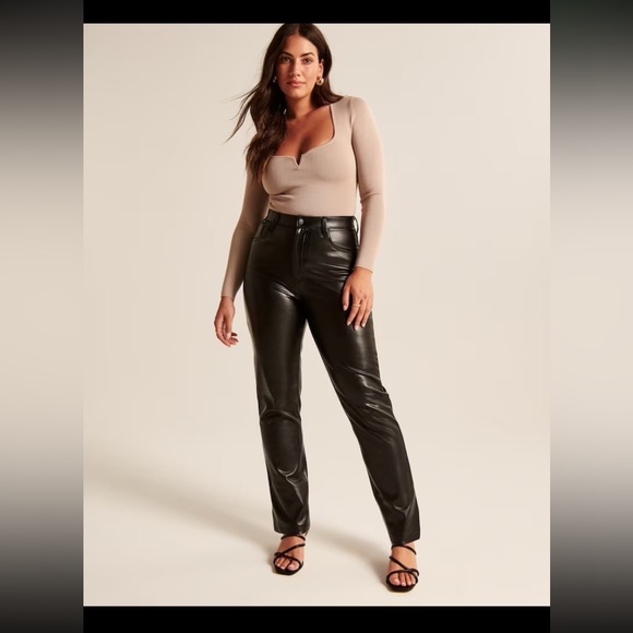 Abercrombie & Fitch Pants - Abercrombie and Fitch curve love Leather Pants